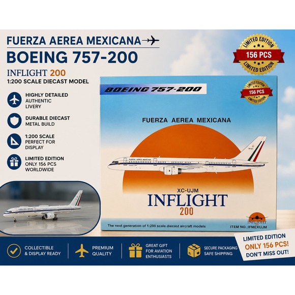 InFlight 200 Other - INFLIGHT/MEXICAN AIR FORCE/B757-200/XA-UJM/IFMEXUJM/1:200/MSIFMAF57082826